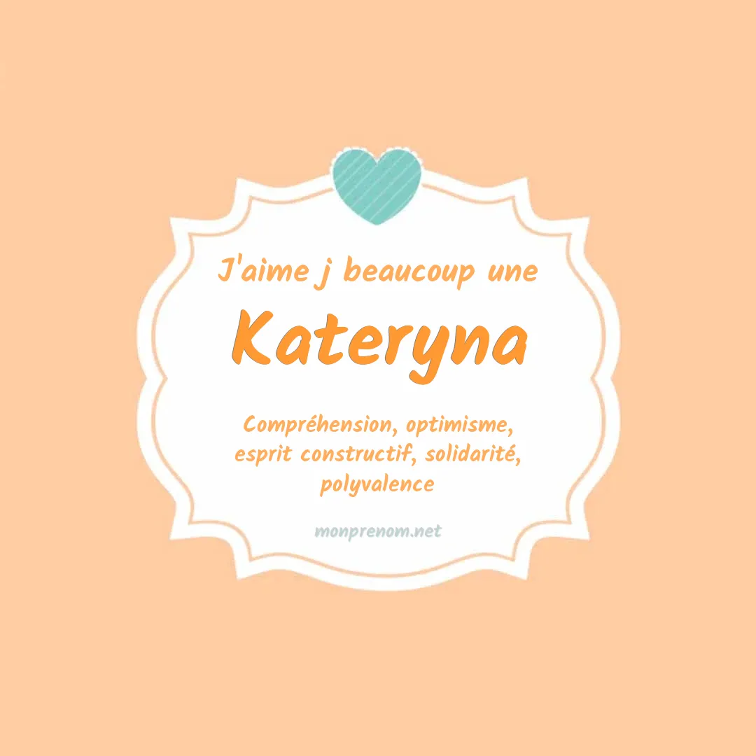 J'aime beaucoup Kateryna