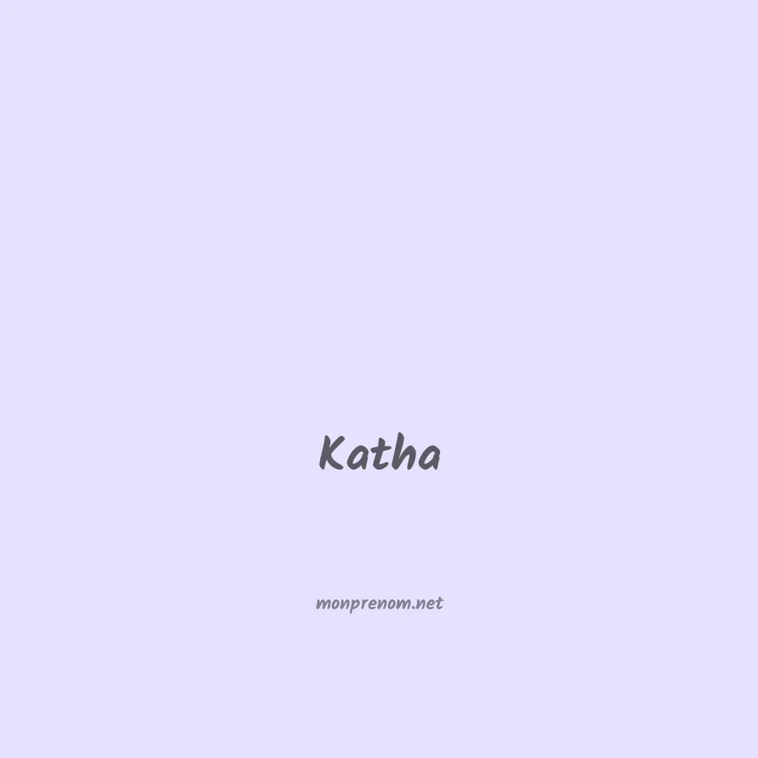 Katha en chinois