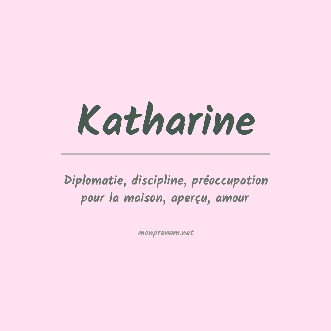 Prénom Katharine