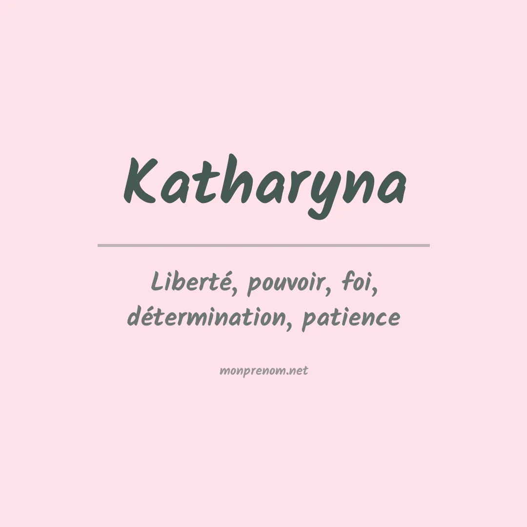 Prénom Katharyna
