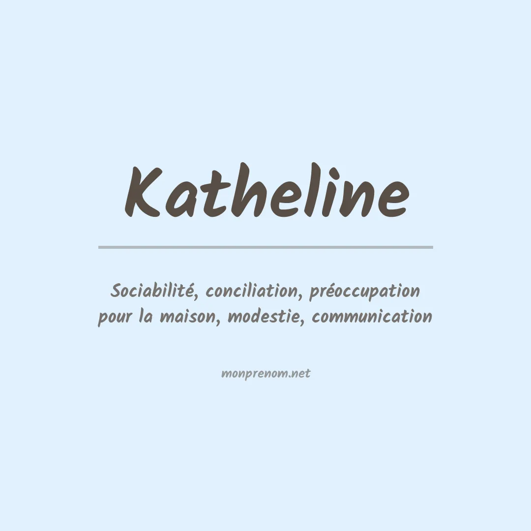 Prénom Katheline