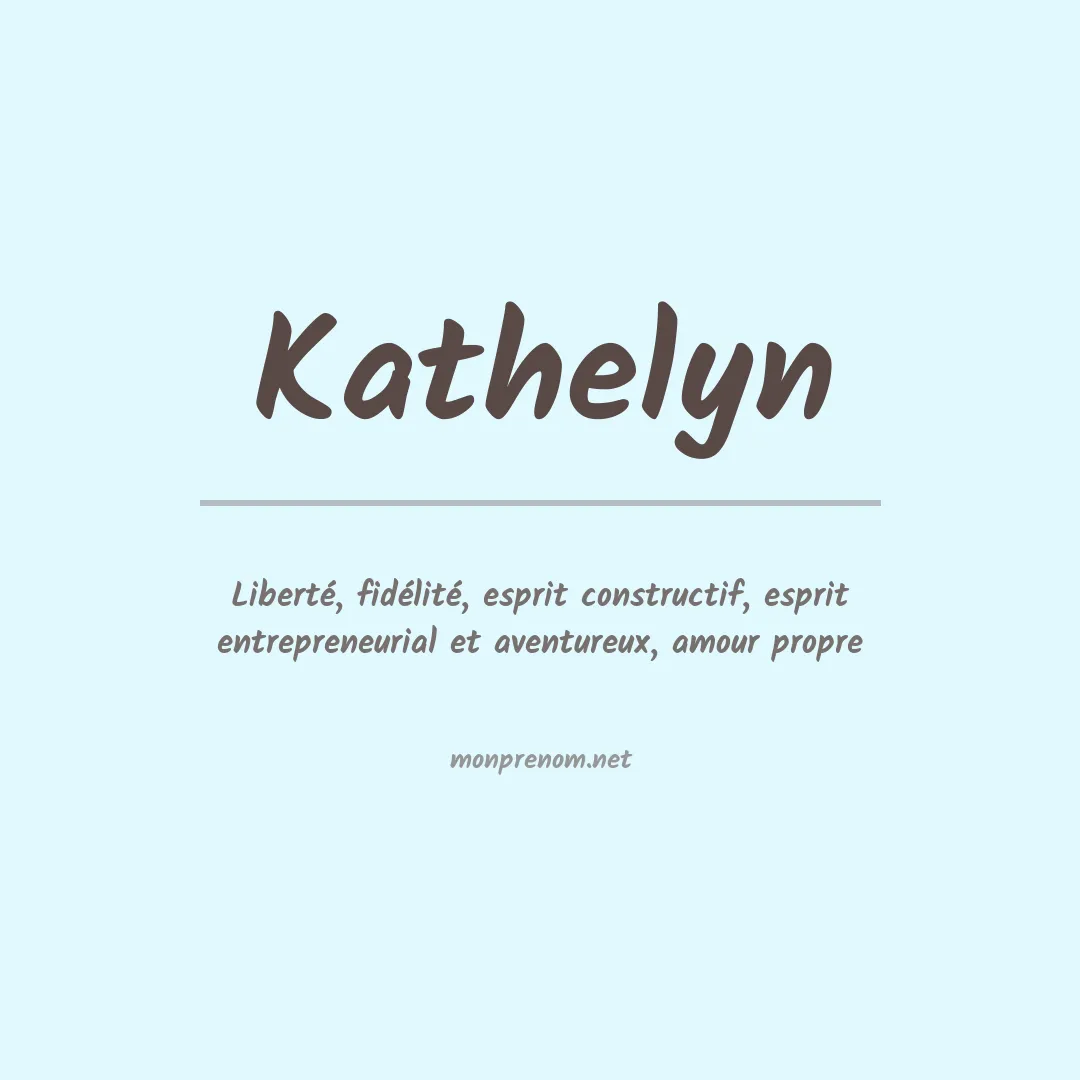 Prénom Kathelyn