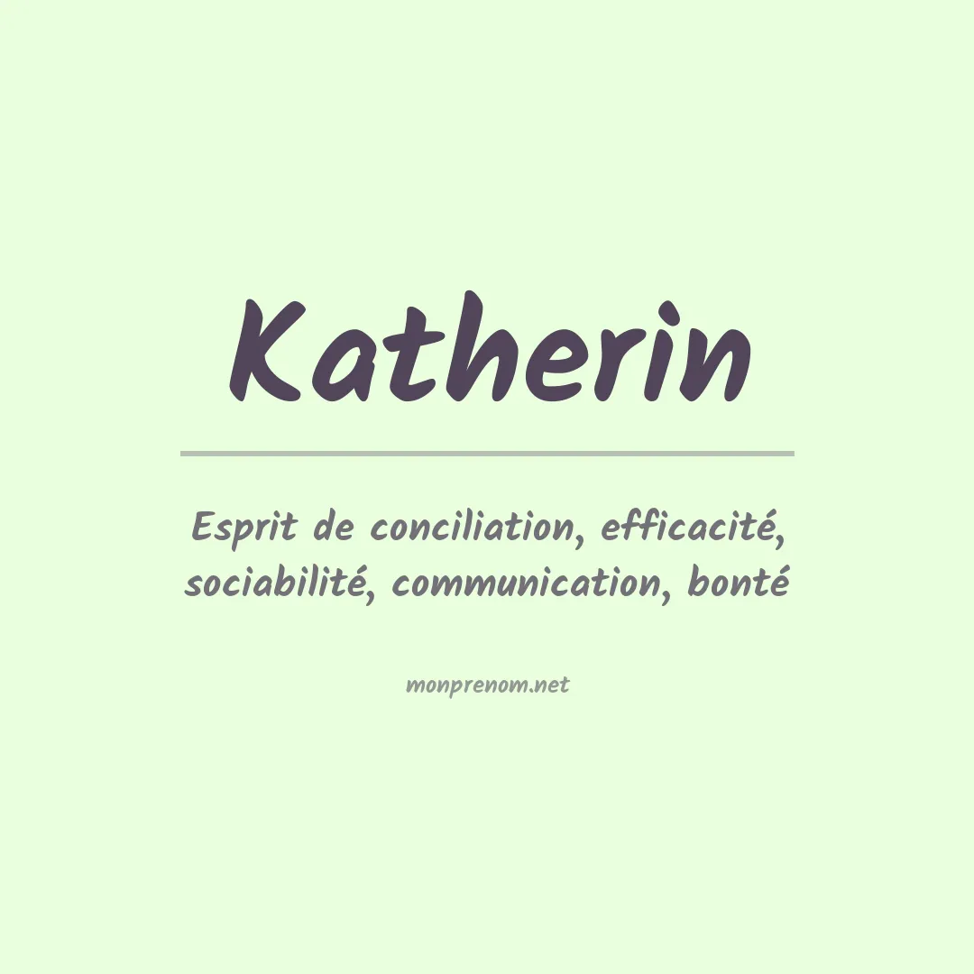 Prénom Katherin
