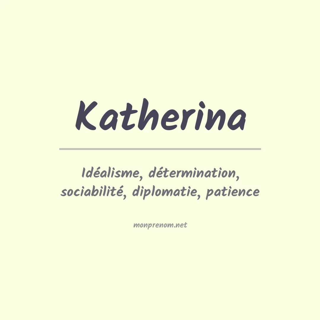 Signification du prénom Katherina
