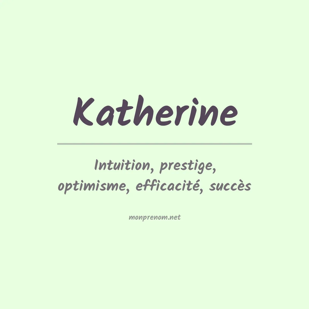 Prénom Katherine