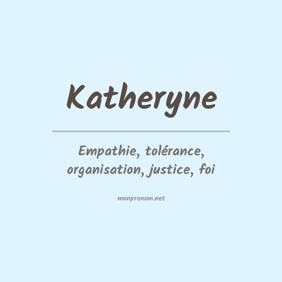Prénom Katheryne