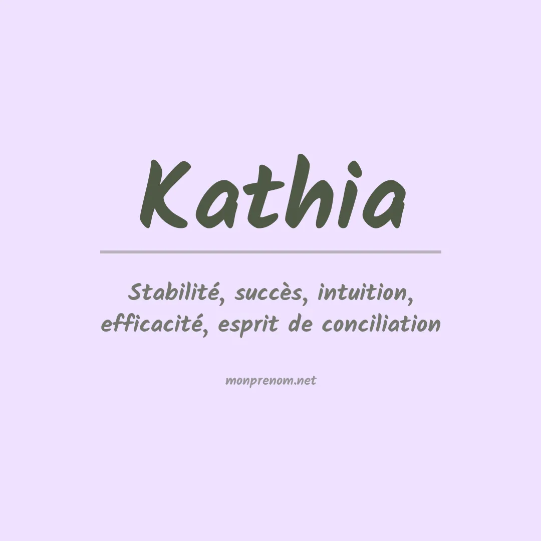 Prénom Kathia