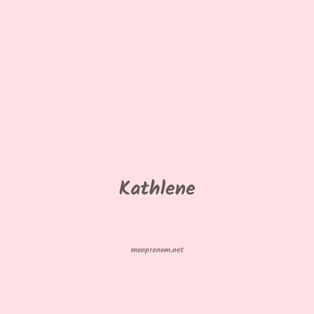Kathlene en chinois