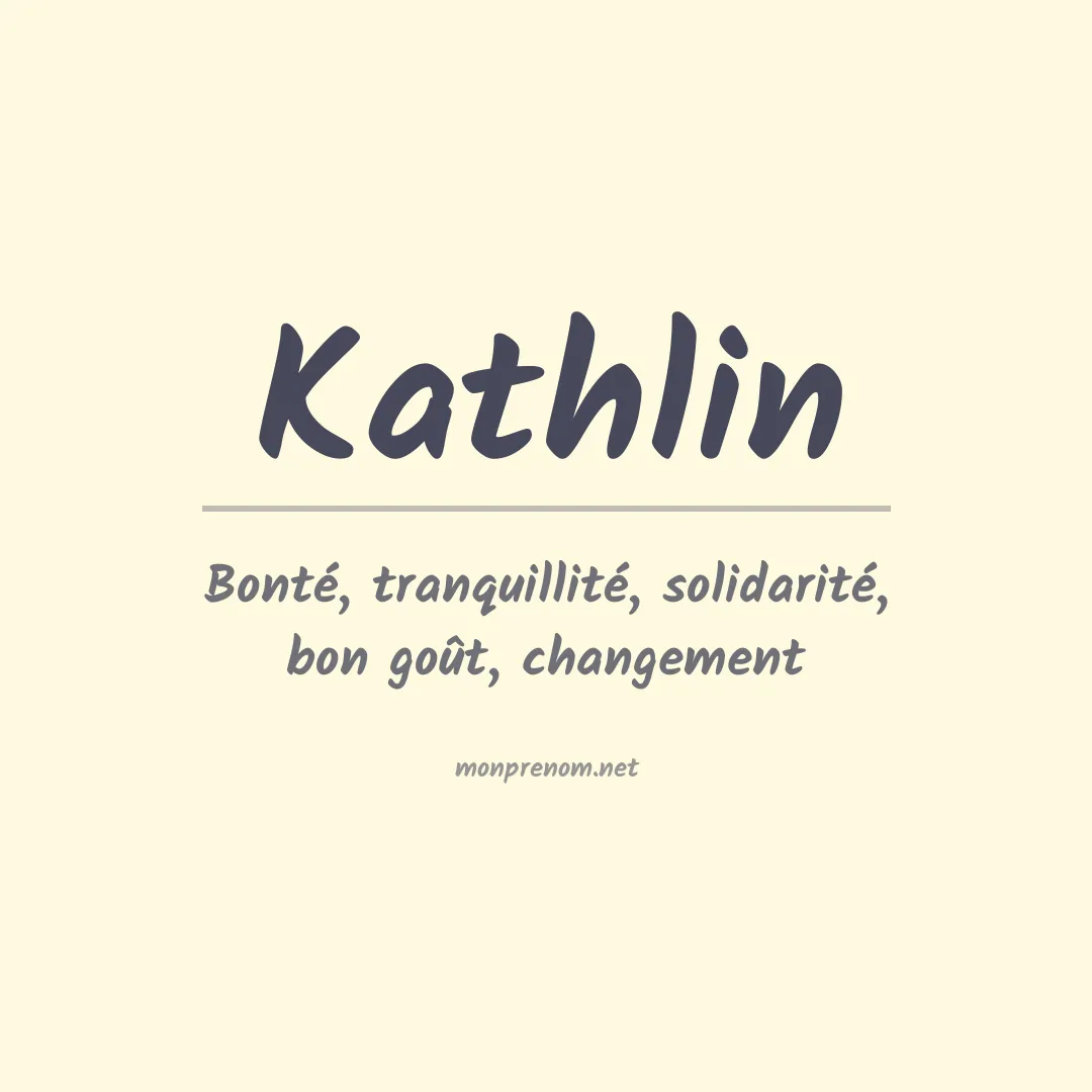 Prénom Kathlin