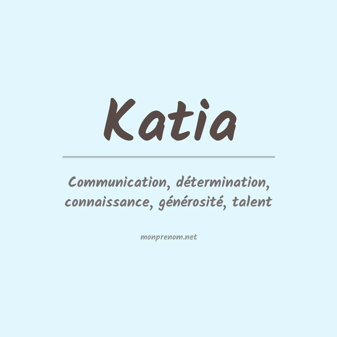 Prénom Katia