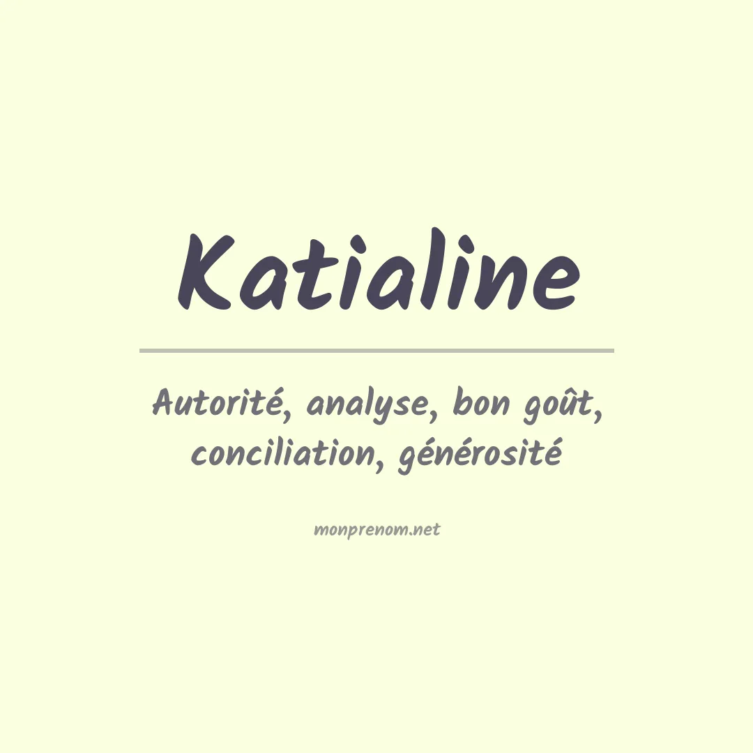Prénom Katialine