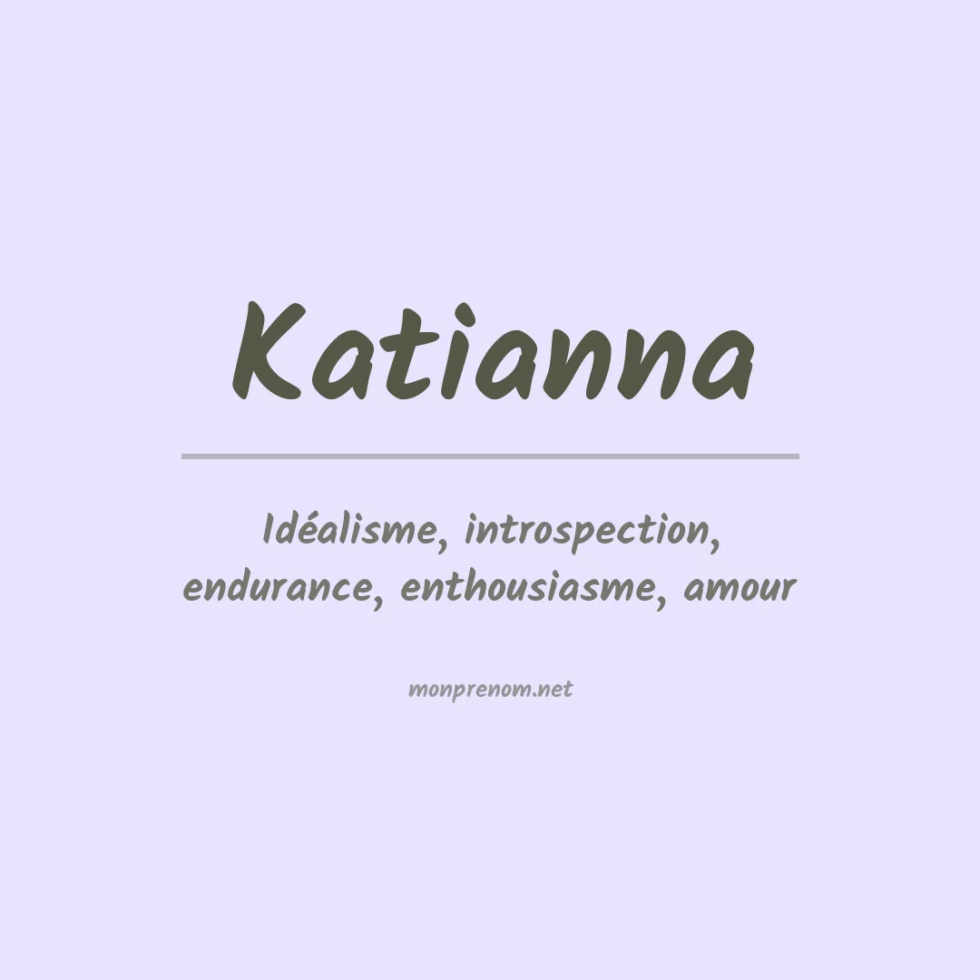 Prénom Katianna