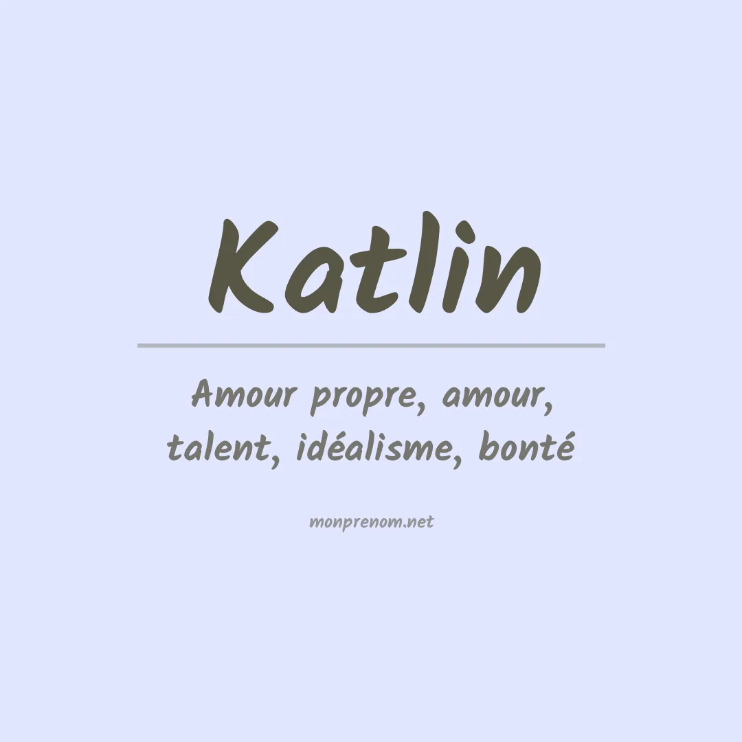 Prénom Katlin