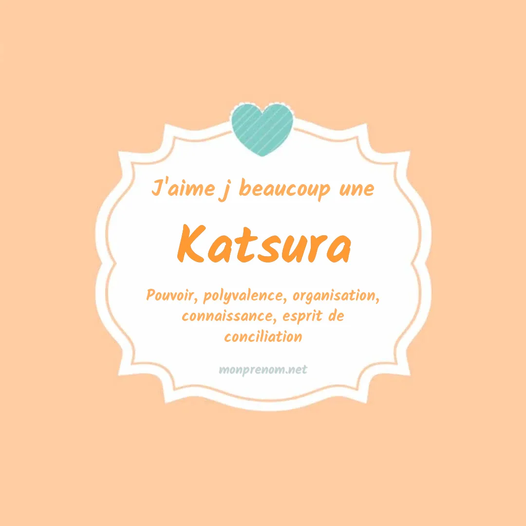 J'aime beaucoup Katsura