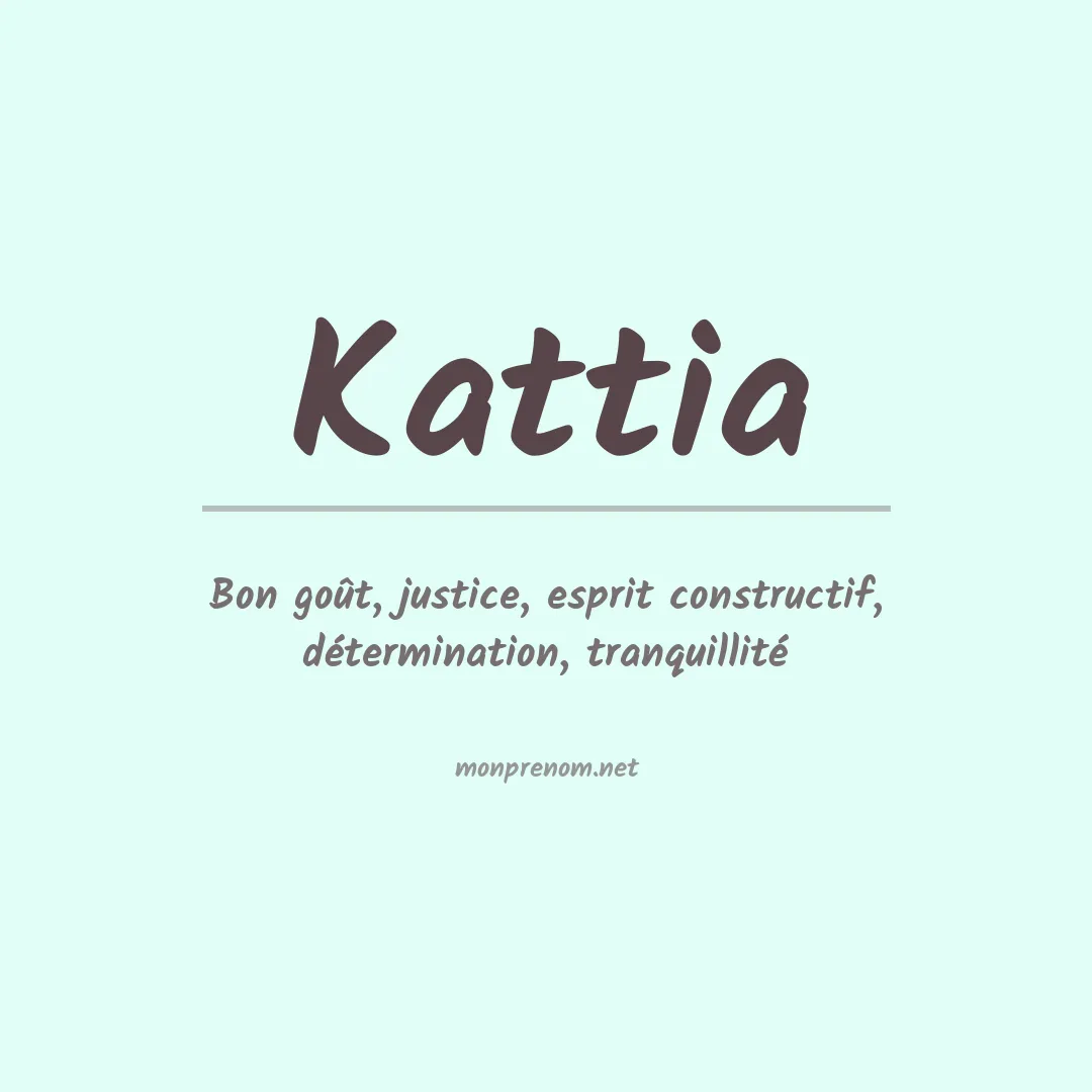 Prénom Kattia