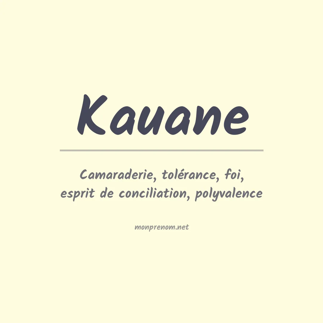 Prénom Kauane