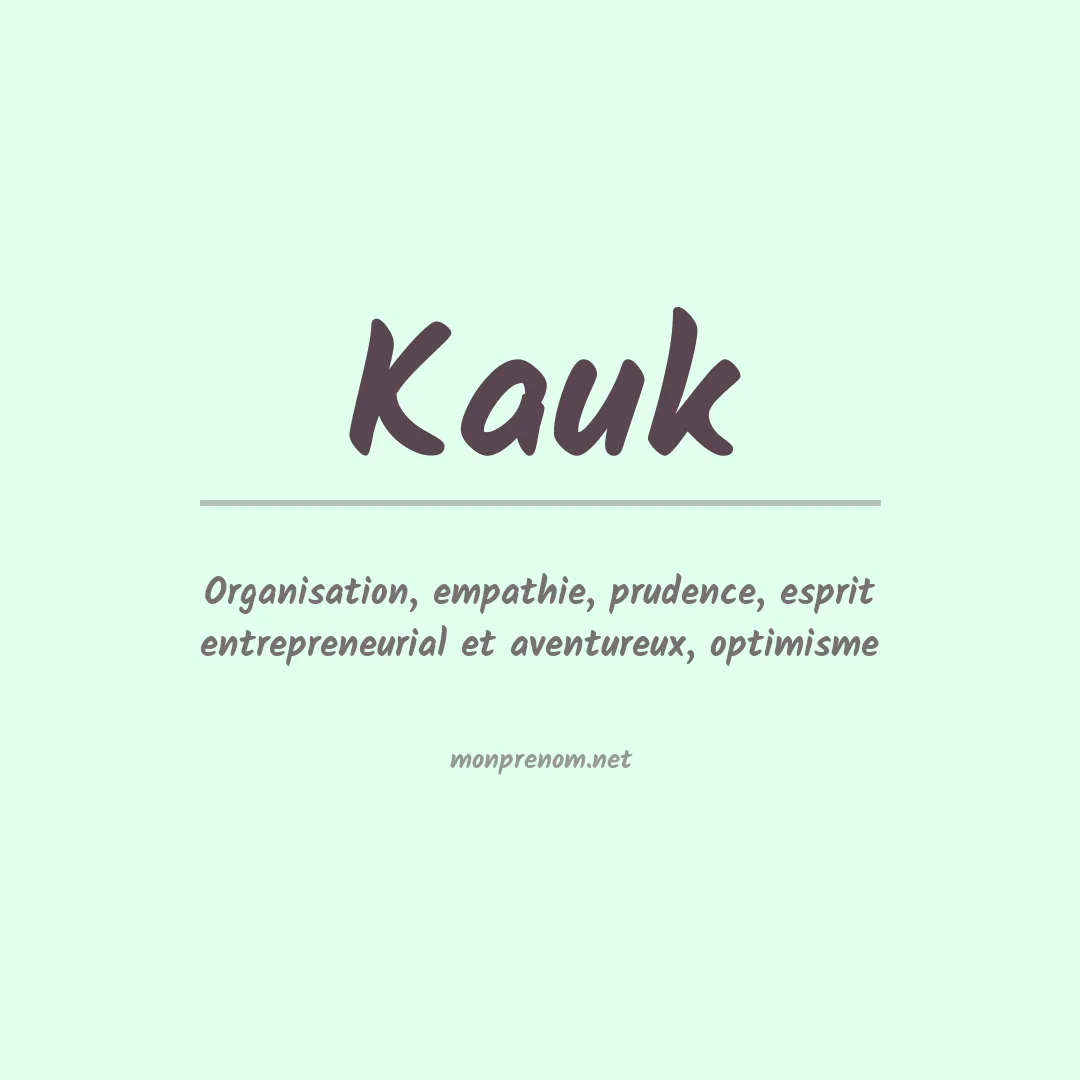 Prénom Kauk