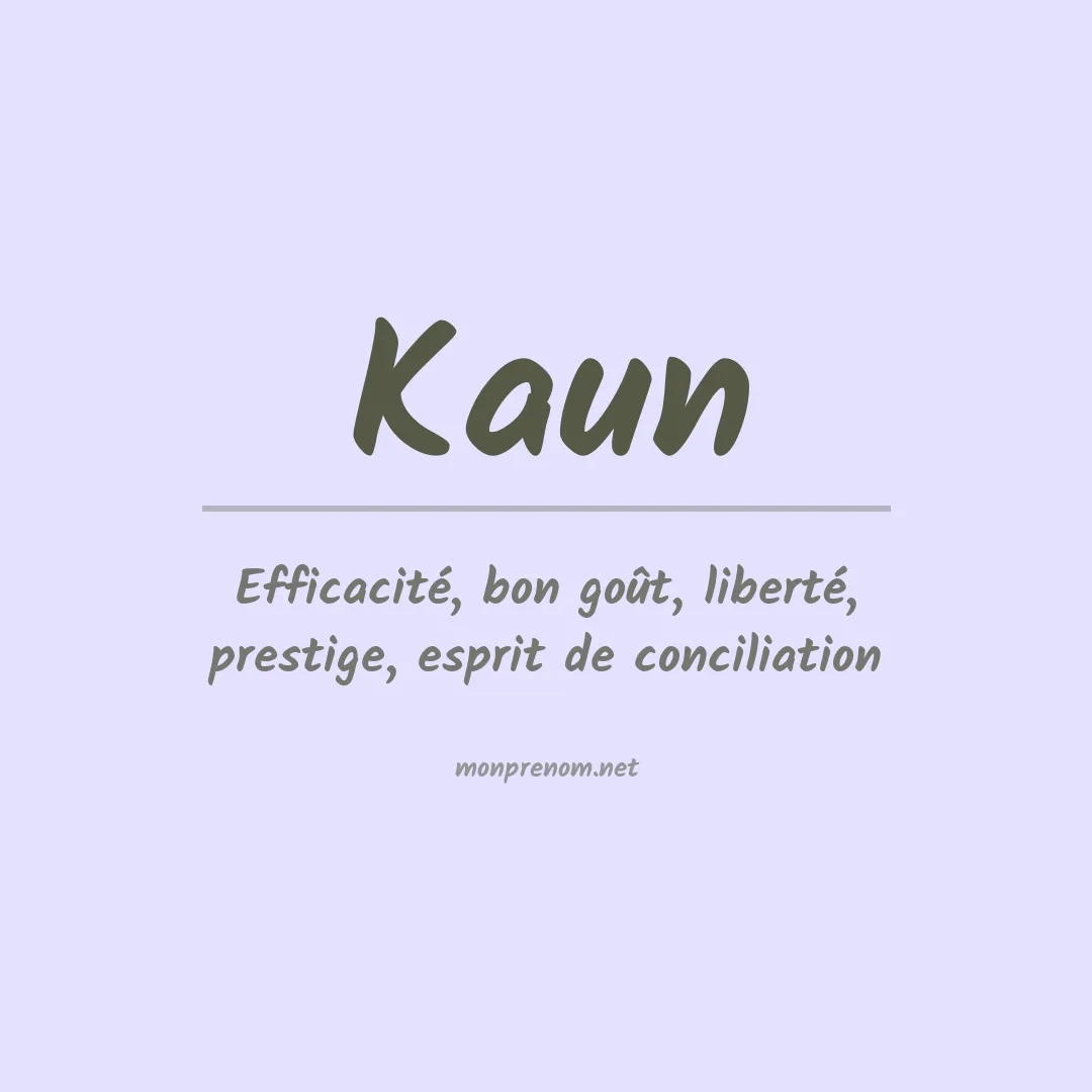 Prénom Kaun