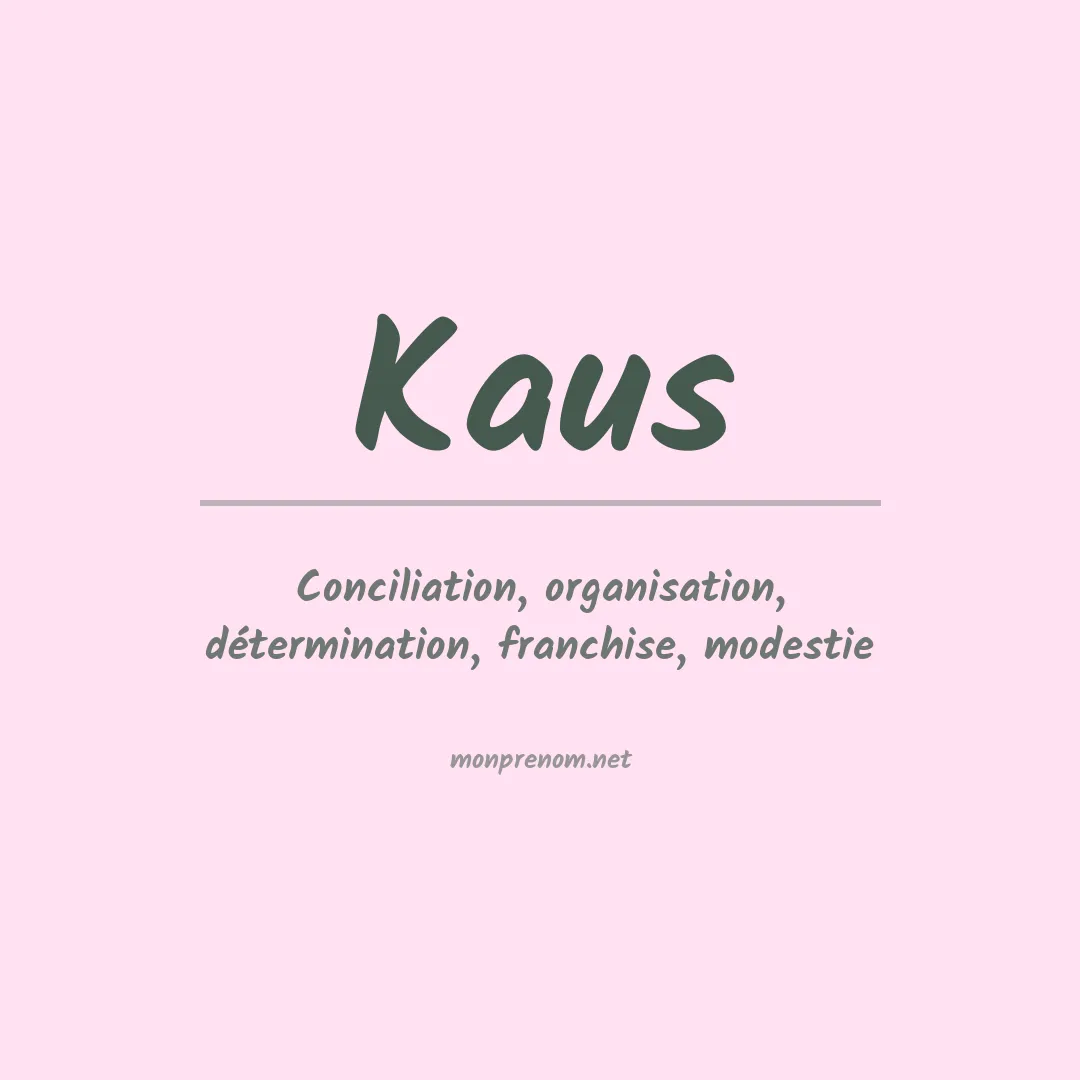 Prénom Kaus
