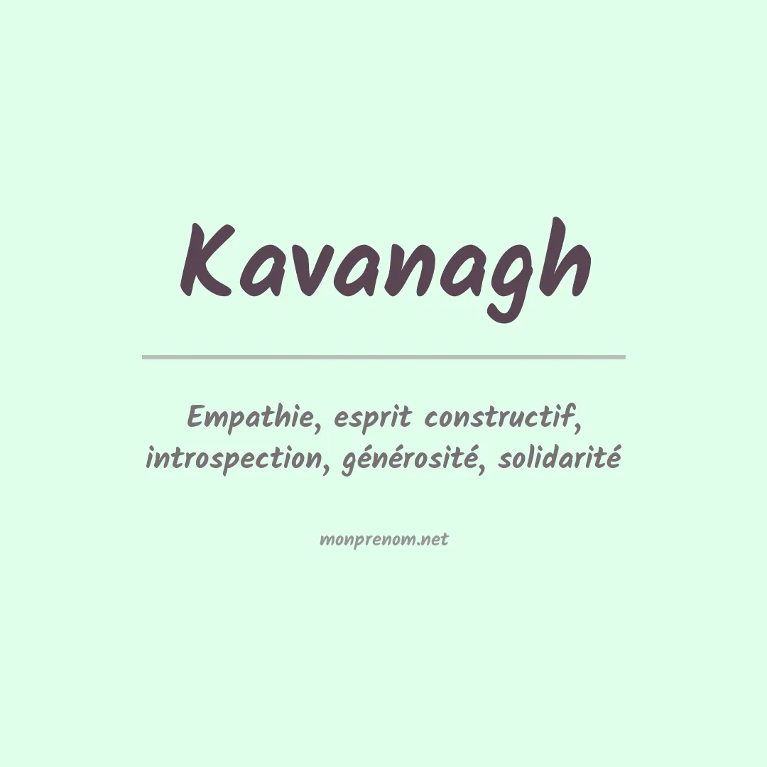 Prénom Kavanagh