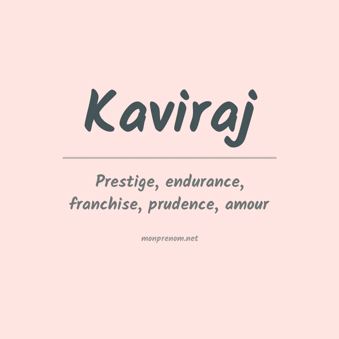 Prénom Kaviraj