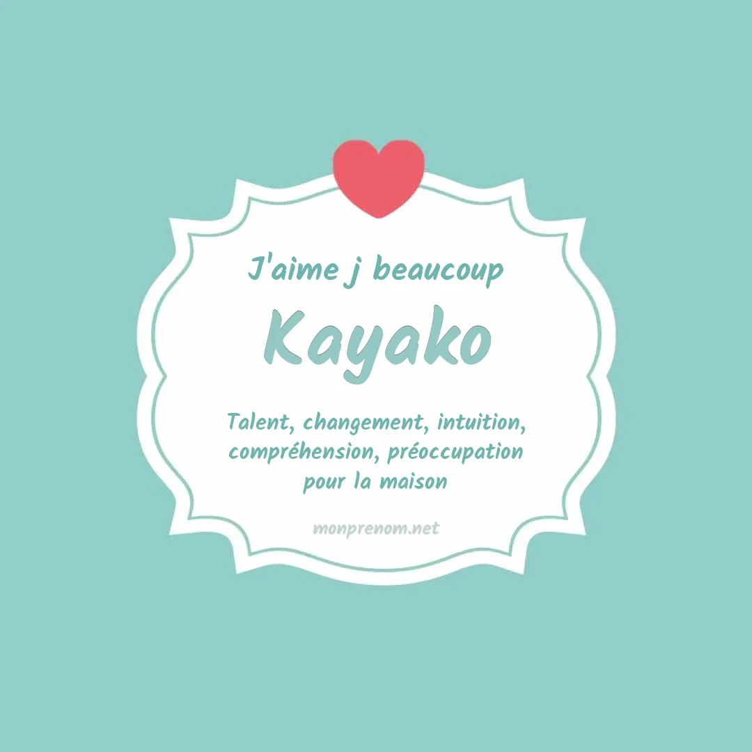 J'aime beaucoup Kayako