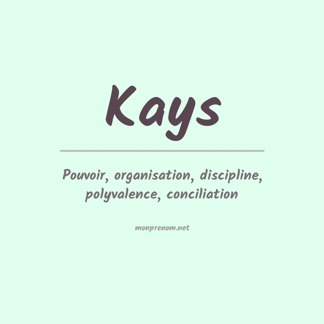 Prénom Kays