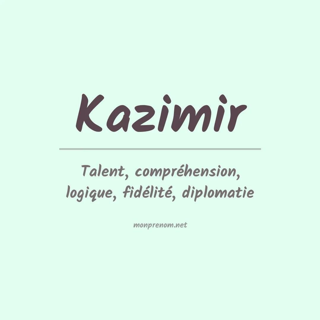 Prénom Kazimir