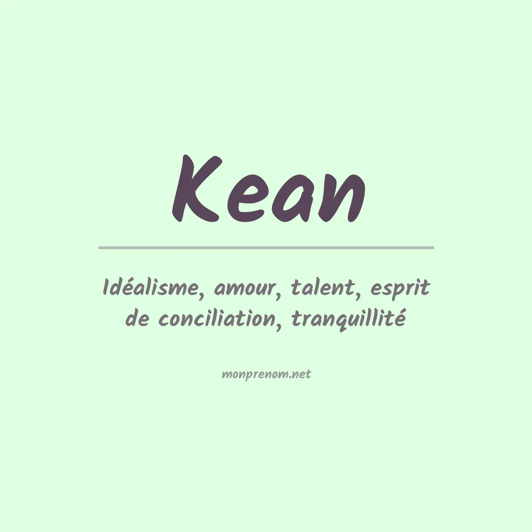 Prénom Kean