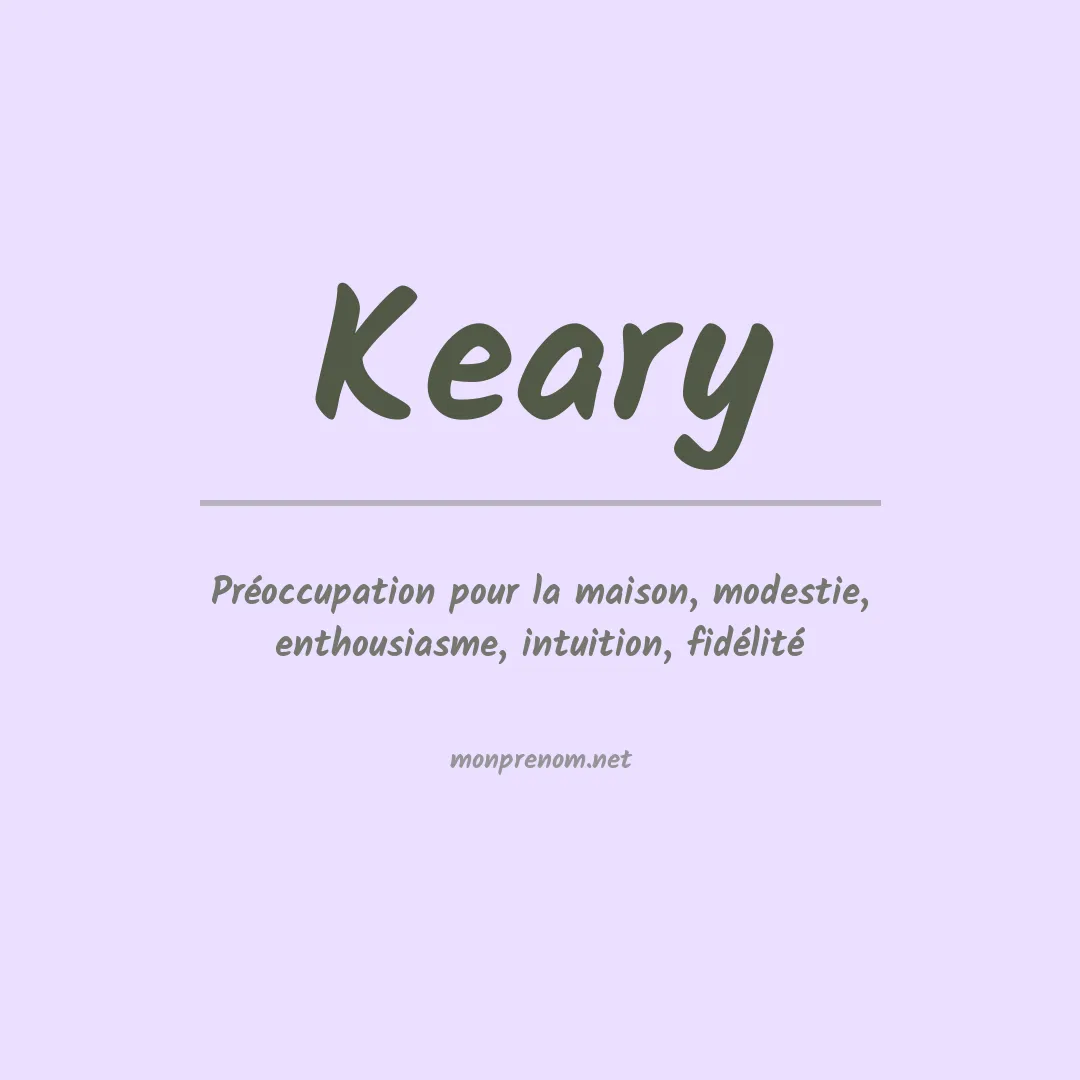 Prénom Keary