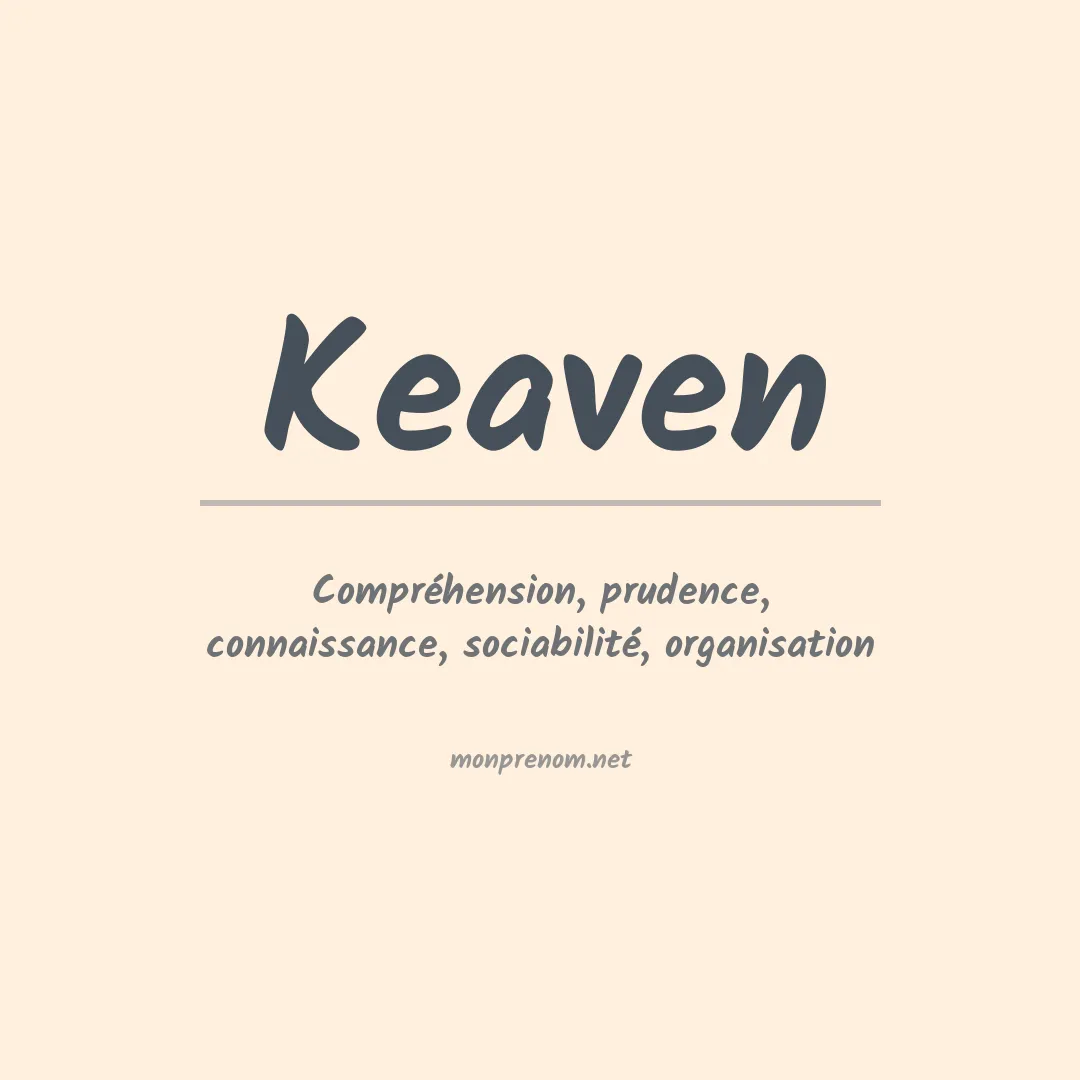 Signification du prénom Keaven