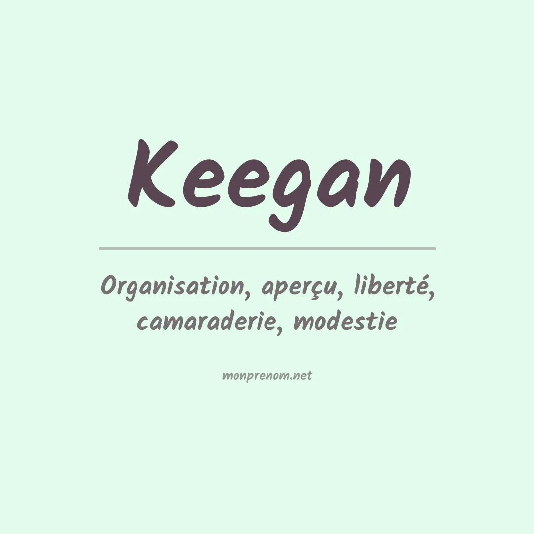 Prénom Keegan