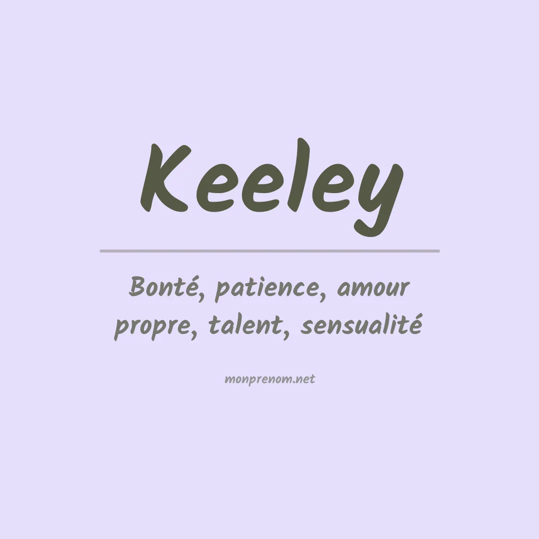 Prénom Keeley