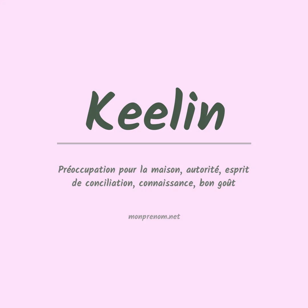 Prénom Keelin