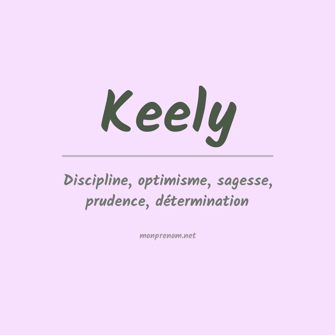 Prénom Keely