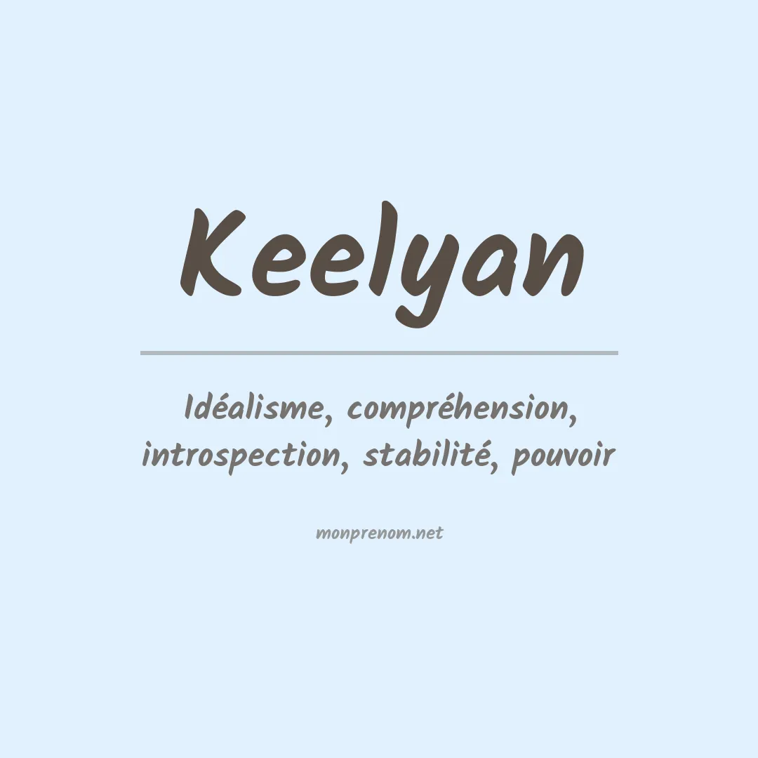 Signification du prénom Keelyan