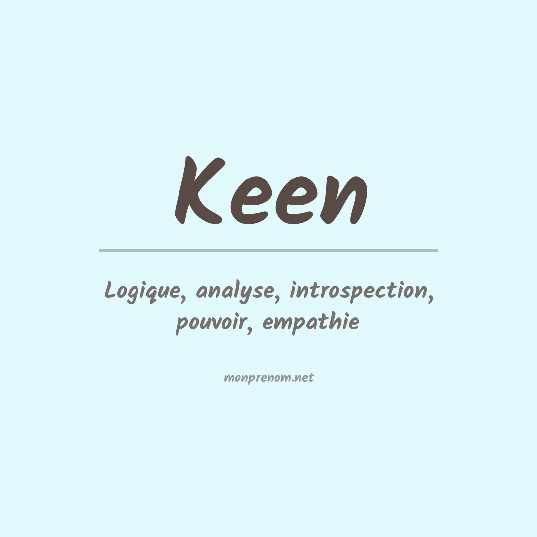 Prénom Keen