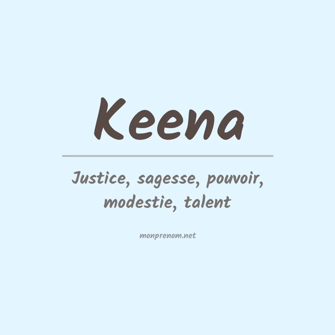 Prénom Keena