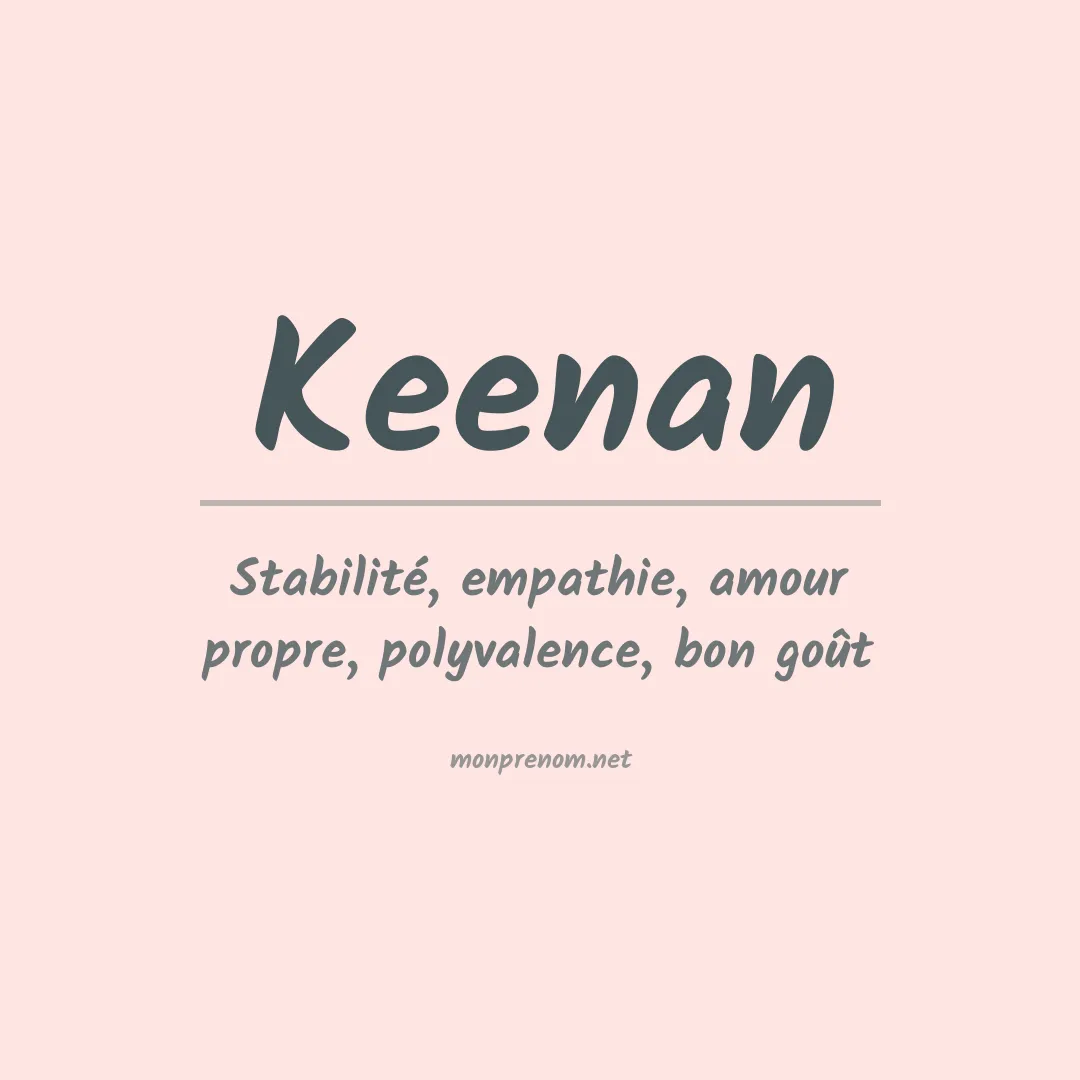 Prénom Keenan