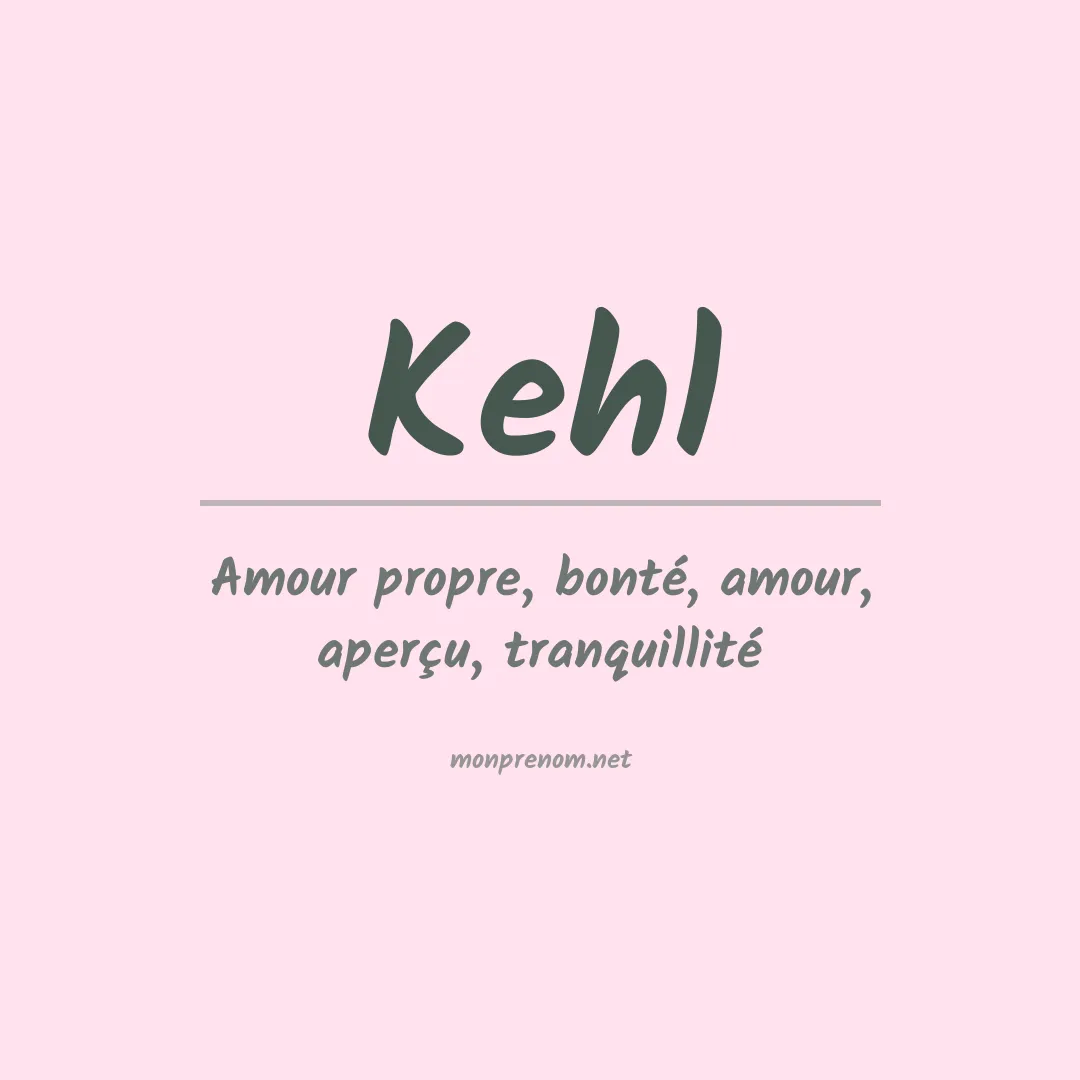 Prénom Kehl