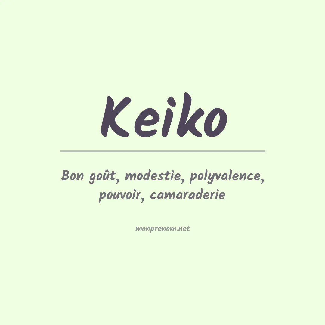 Prénom Keiko