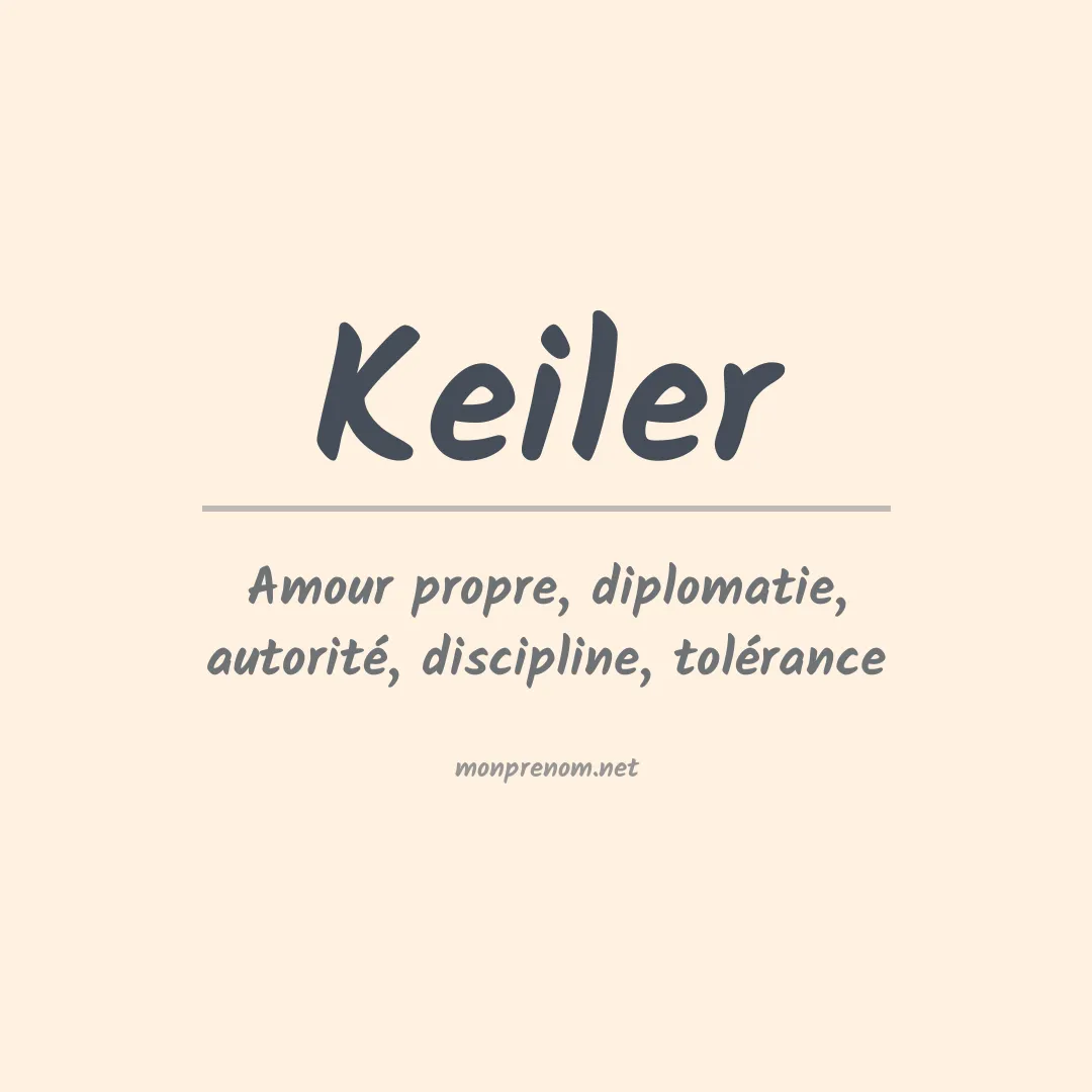 Prénom Keiler