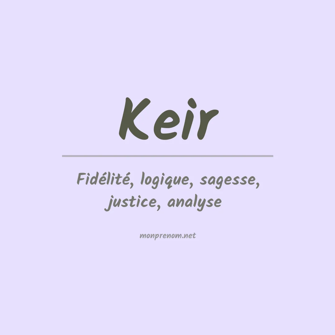 Prénom Keir