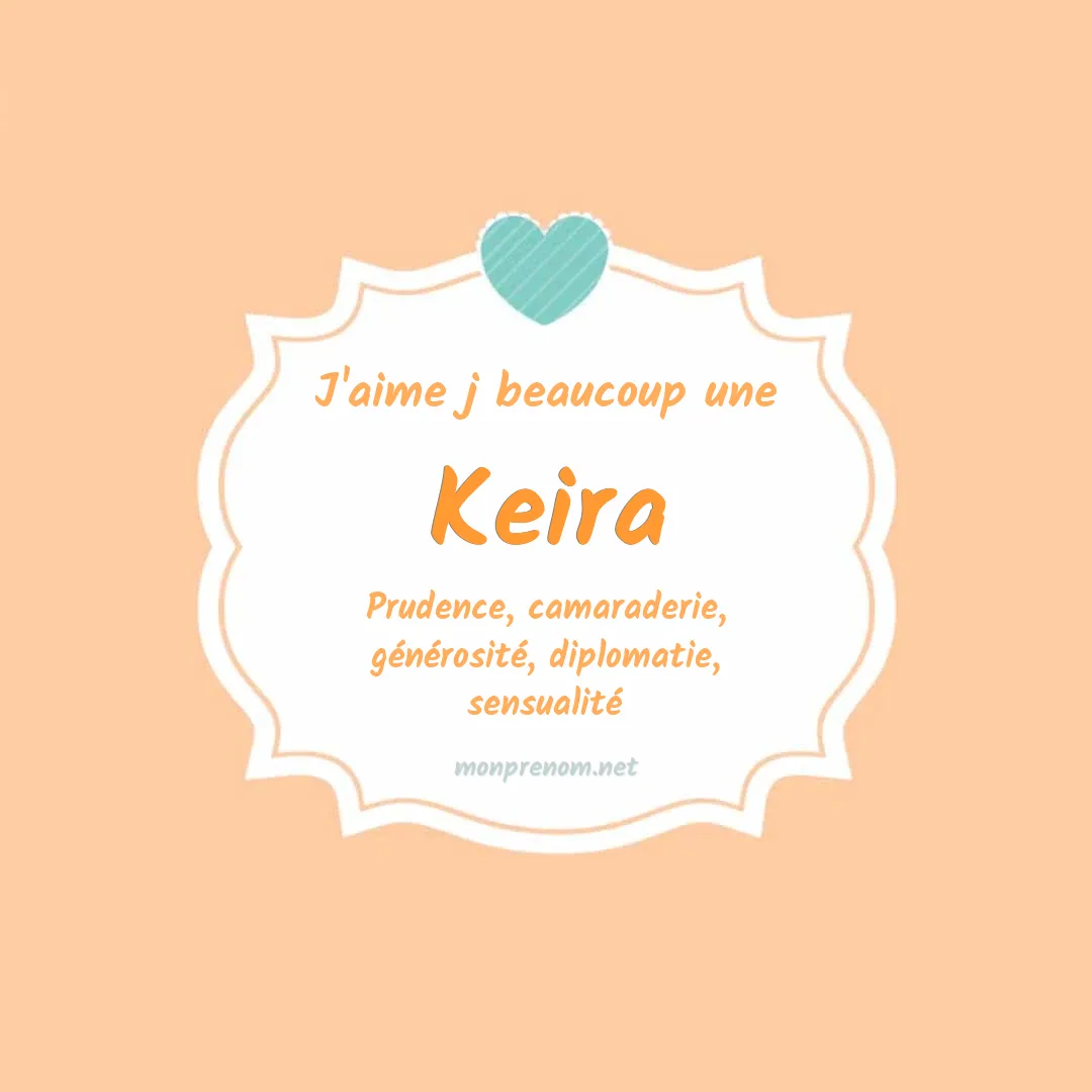 J'aime beaucoup Keira