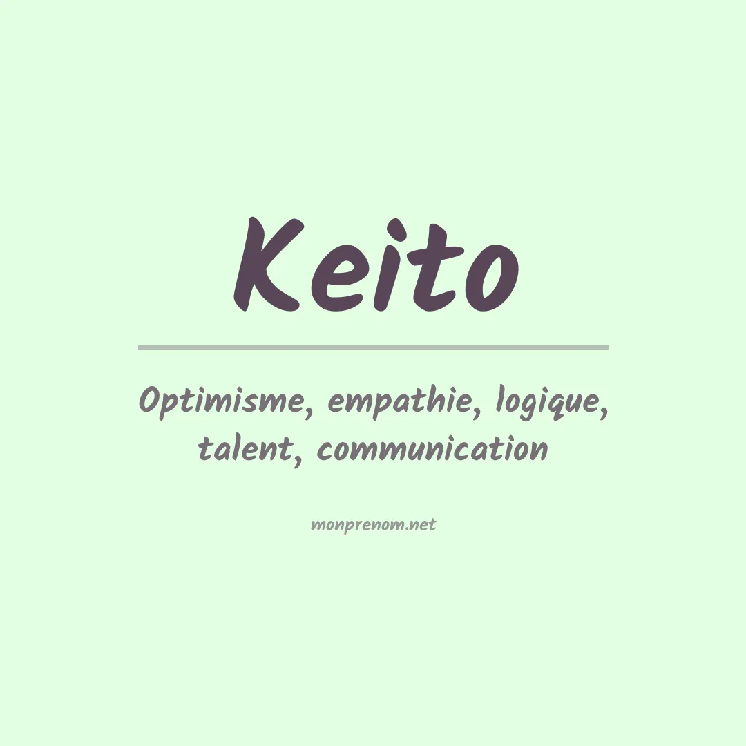 Signification du prénom Keito