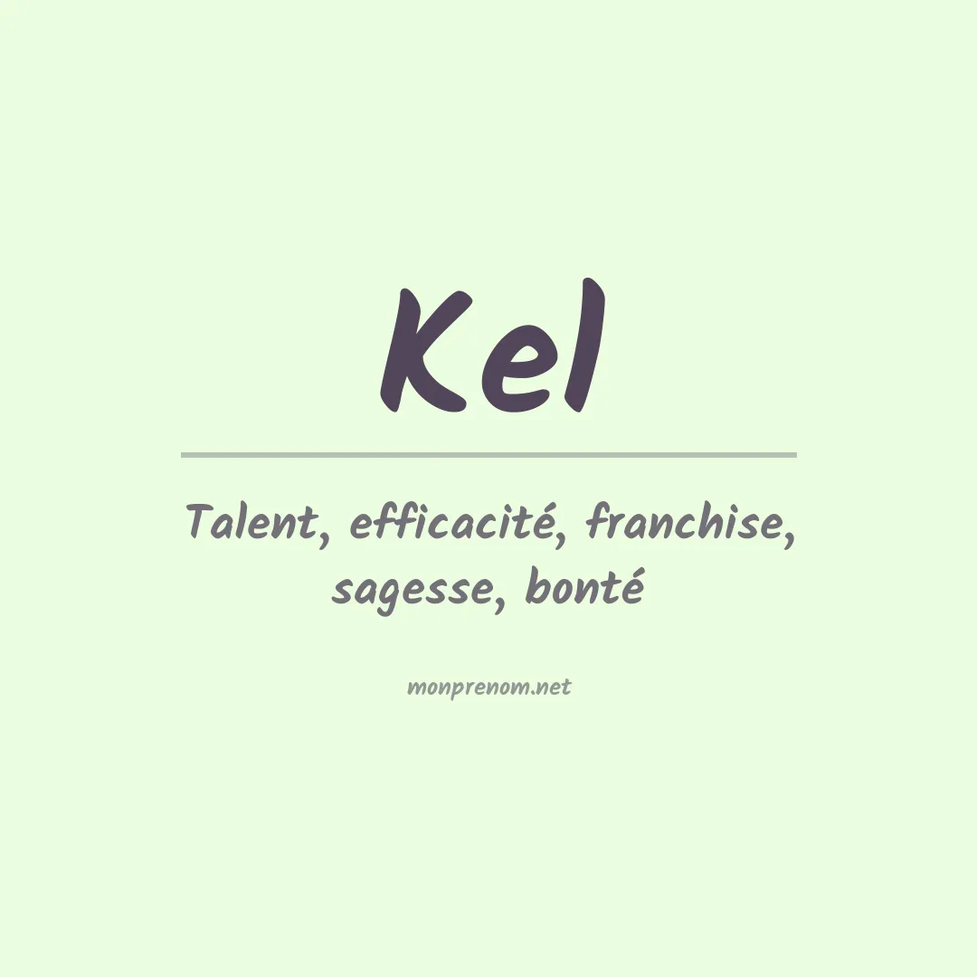 Prénom Kel
