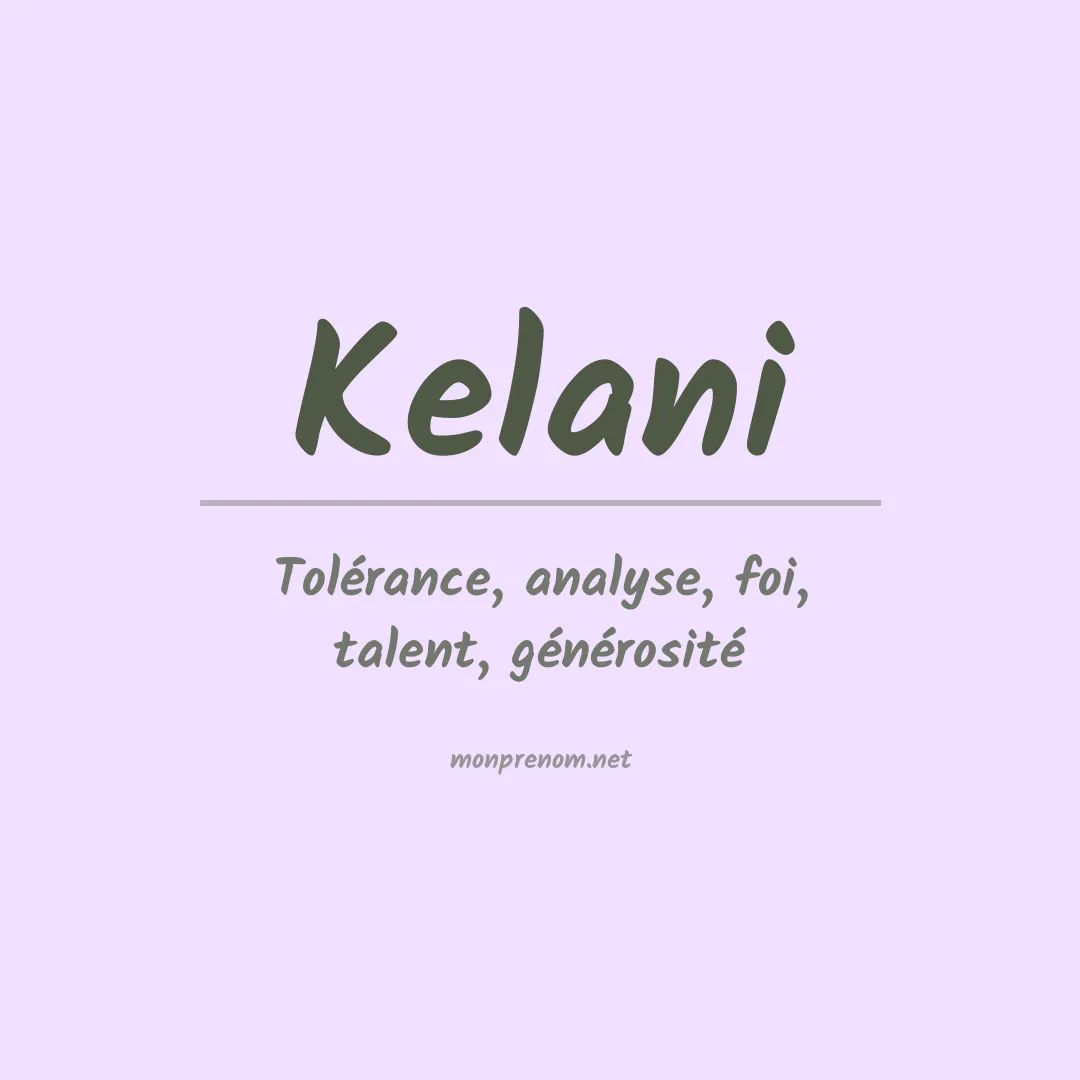 Prénom Kelani
