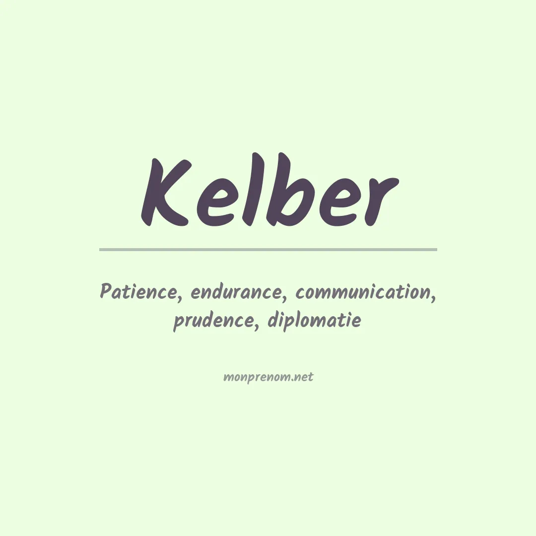 Prénom Kelber