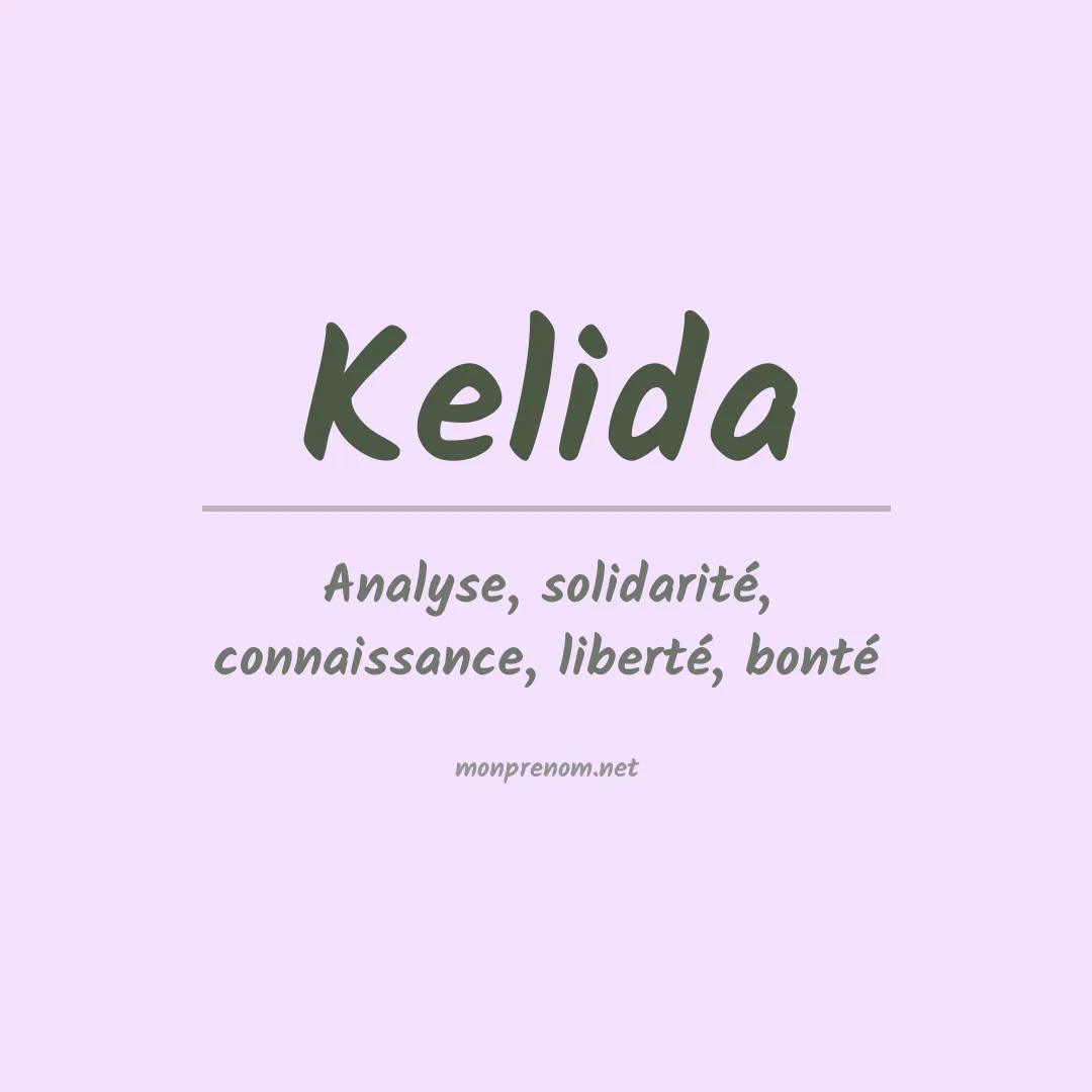Prénom Kelida