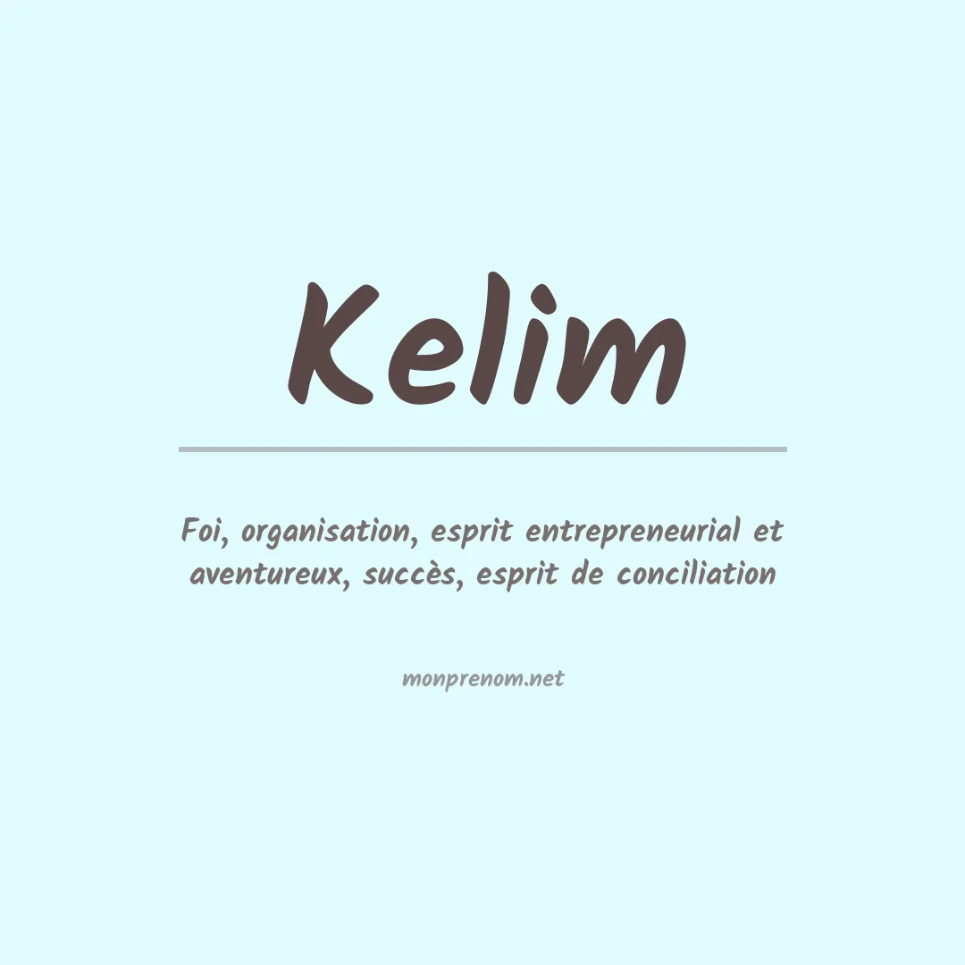 Prénom Kelim